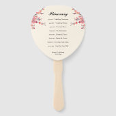 Chinesische Tintenmalerei Blume Vögel Hochzeitspro Fächer (Rückseite)