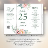 Chinesische Tischnummer, Menü & Dankeschön-Karte