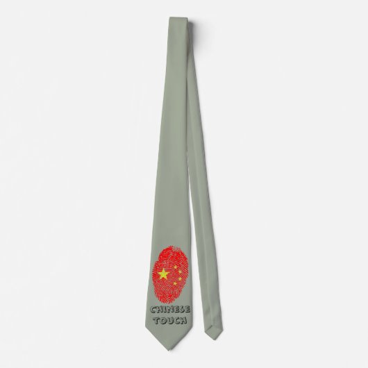Chinesische Touchfingerabdruckflagge Krawatte (Vorderseite)