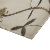 Chinesische traditionelle Tintenmalerei mit Vögeln Schneidebrett (Ecke)