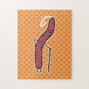 Chinesische Trockenwurst im Alter von Fett Kantone Puzzle