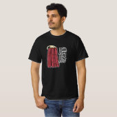 Chinesische Trockenwurst Schweinefleisch Kantonesi T-Shirt (Vorne ganz)