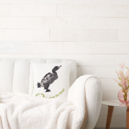 Chinesische Tuschekunst mit Entenmotiv Kissen