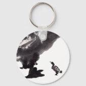 Chinesische Tuschekunst mit Entenmotiv Schlüsselanhänger (Vorderseite)