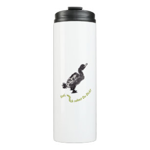 Chinesische Tuschekunst mit Entenmotiv Thermosbecher