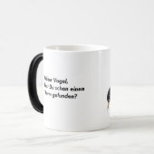 Chinesische Tuschekunst mit Vogelmotiv Verwandlungstasse (Vorderseite Links)