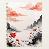 Chinesische Tuschwasch-Mohn-Kunst Planer (Vorderseite)