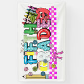 Chinesische Typografie-Schule Banner (Vertikal)