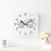 Chinesische Uhr der doppelten Drachenspitze (Zuhause)