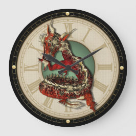 Chinesische Uhr des Roten Drachens