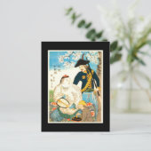 Chinesische und Russische Freunde Hiroshige Kunst  Postkarte (Stehend Vorderseite)