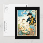Chinesische und Russische Freunde Hiroshige Kunst  Postkarte (Vorne/Hinten)
