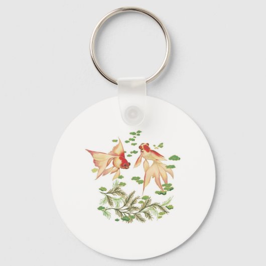 Chinesische Viel Glück-Chargen für Goldfische Schlüsselanhänger (Vorderseite)