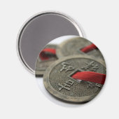 Chinesische Viel Glück-Münzen Magnet (Vorderseite/Rückseite)