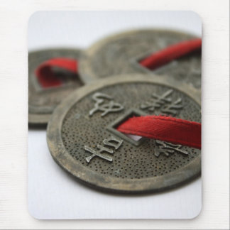 Chinesische viel Glück-Münzen Mousepad
