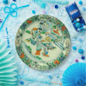 Chinesische Vintage Chinoiserie Blumen Pappteller (Party)