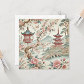 Chinesische Vintage Tile Karte (Vorderseite/Rückseite Beispiel)