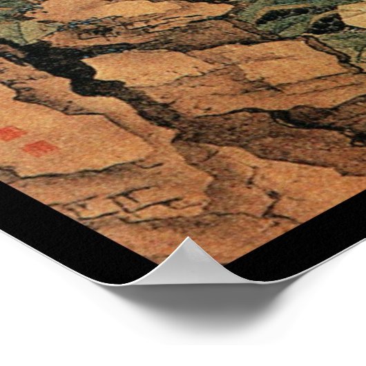 Chinesische Vögel Poster (Ecke)