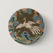 Chinesische Vogelkunst-Wandteppiche Phoenix Button (Vorderseite)