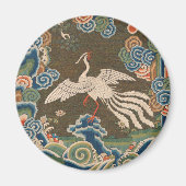 Chinesische Vogelkunst-Wandteppiche Phoenix Magnet (Vorne)