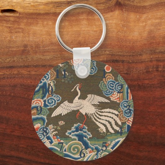 Chinesische Vogelkunst-Wandteppiche Phoenix Schlüsselanhänger (Vorderseite)