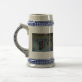 Chinesische Wandmalerei Bierglas (Links)