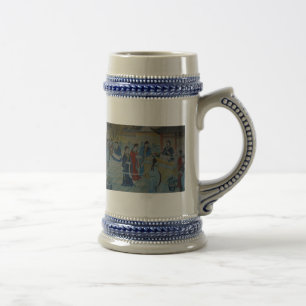 Chinesische Wandmalerei Bierglas