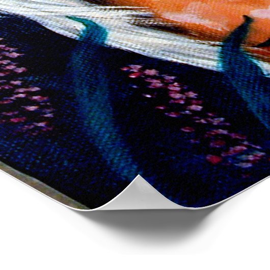 Chinesische Wandschrift Poster (Ecke)