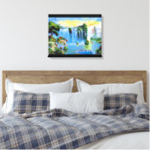 Chinesische Wasserfallmalerei Leinwanddruck (Insitu (Schlafzimmer))