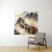 Chinesische Wasserfarbe Die große Mauer Wandteppich (Beispiel)