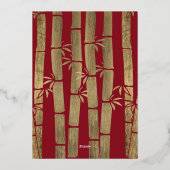 Chinesische Weihnachtskarte Folien Feiertagskarte (Rückseite)