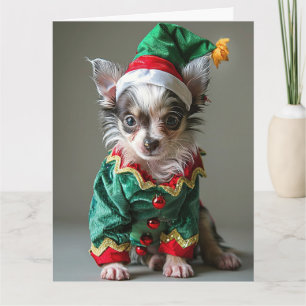 Chinesische Weihnachtskarte für den Elf Karte