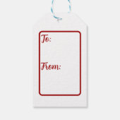 Chinesische Weihnachtsmarke Geschenkanhänger (Rückseite)