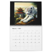 Chinesische weiße Tiger #2 Kalender (Feb 2027)