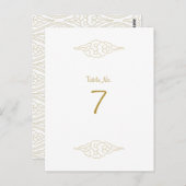 Chinesische Wolken Hochzeitskarten für Tischnummer (Vorne/Hinten)