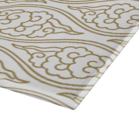 Chinesische Wolken Muster Glas-Schneidebrett Schneidebrett (Ecke)