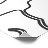 Chinesische Wolken wirbeln Wolken Poster (Ecke)