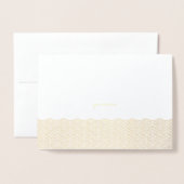 Chinesische Wolkengrübelkarten aus Gold Folienkarte (Vorderseite mit Umschlag)