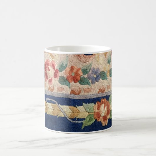 Chinesische Wolldecke-Entwurfs-Tasse, Marineblau Kaffeetasse (Mittel)