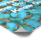 "Chinesische Wörter des Weisheitsposters" Poster (Ecke)