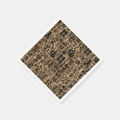 Chinesische Zeichen - Lucky Symbols Muster Serviette (Ecke)