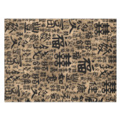 Chinesische Zeichen - Lucky Symbols Muster Tischdecke (Vorderseite (Horizontal))