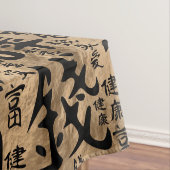 Chinesische Zeichen - Lucky Symbols Muster Tischdecke (Beispiel)