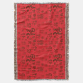 Chinesische Zeichenkalligraphie 福 Segnungen Decke (Vorderseite Vertikal)