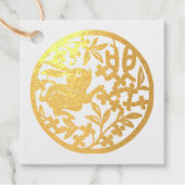 Chinesische Zeitschrift "Rabbit New Year"-Gefallen Geschenkanhänger (Vorderseite)