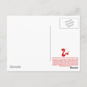 CHINESISCHE ZODIAC-DRAGON-PAPERCUT-ILLUSTRATION POSTKARTE (Rückseite)