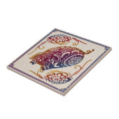 Chinesische Zodiac Pig Papier schneiden Muster Fol Fliese (Seite)