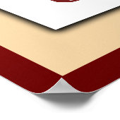 Chinesische Zodiac Rooster Papercut Szene Poster (Ecke)