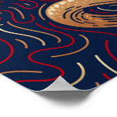 Chinesische Zodiac-Schlange | Zodiac Digital Print Poster (Ecke)