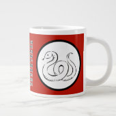 Chinesische Zodiac Snake Jumbo-Tasse (Rechts)